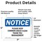 Signmission Please Keep Common Areas Clear Thank You, 7 in W x Rectangle, Vinyl Decal OS-2PACK-NS-D-57-L-17469 - alternate 5